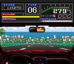 Super Chase H.Q. (Europe) In game screenshot